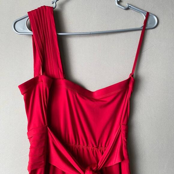 BCBG generation sz M one shoulder‎ red mini party dress - Picture 7 of 8